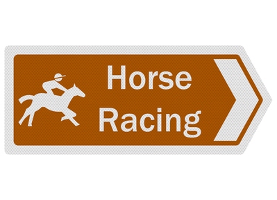 Horse Racing Sign