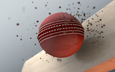 Cricket bat Strikes Ball
