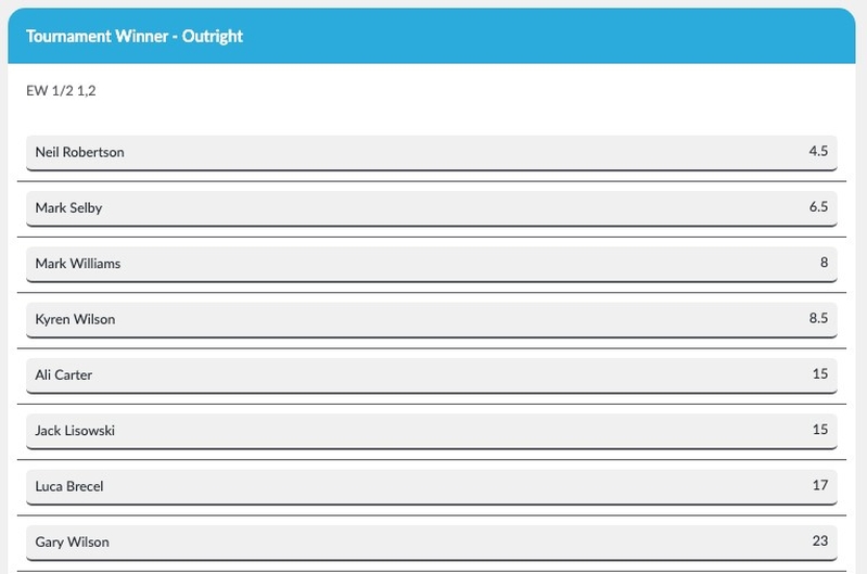 Snooker Outright Winner
