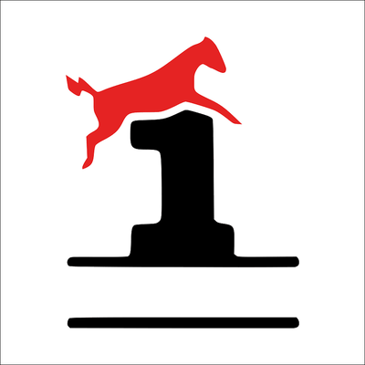 Horse Jumping Number 1 Logo
